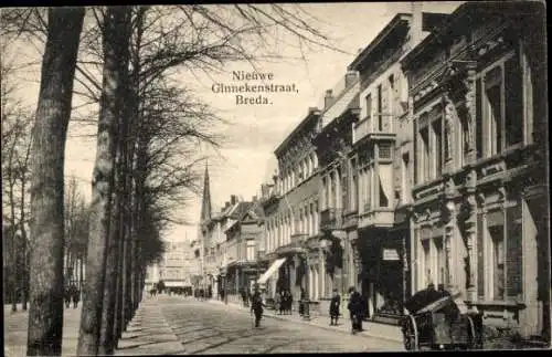 Ak Breda Nordbrabant Niederlande, Nieuwe Ginnekenstraat