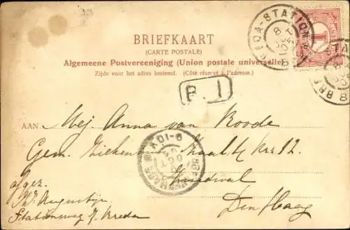 Ak Breda Nordbrabant Niederlande, Nieuwe Ginnekenstraat, Straßenbahn