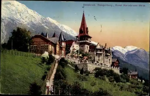 Ak Innsbruck in Tirol, Hungerburg, Hotel Mariabrunn