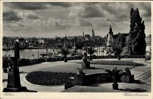 Ak Szczecin Stettin Pommern, Hakenterrasse