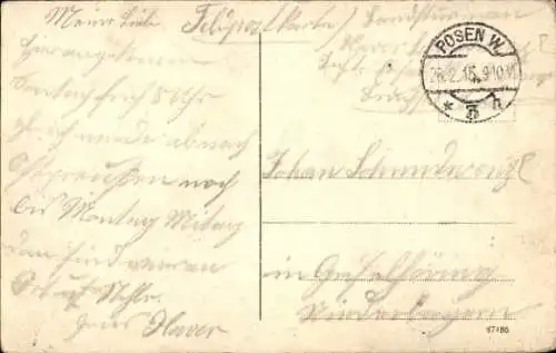 Ak Poznań Posen, Wilhelmplatz, Park, Häuser