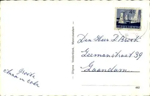 Ak Monnikendam Waterland Nordholland Niederlande, Noordeinde