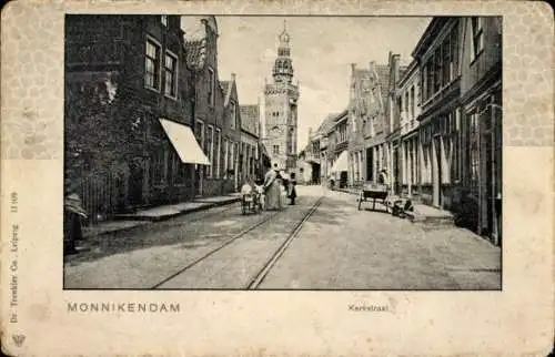 Ak Monnikendam Waterland Nordholland Niederlande, Kerkstraat