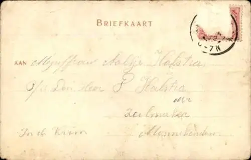 Ak Monnikendam Waterland Nordholland Niederlande, Straßenpartie