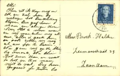 Ak Monnikendam Waterland Nordholland Niederlande, N. Z. Burgwal