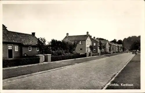 Ak Smilde Drenthe Niederlande, Kerklaan