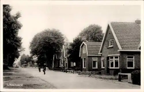 Ak Schoonoord Drenthe Niederlande, Straßenpartie