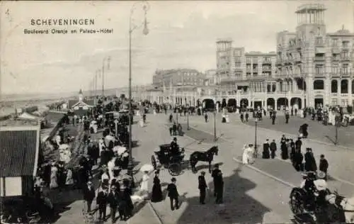 Ak Scheveningen Den Haag Südholland, Boulevard Oranje, Palace Hotel