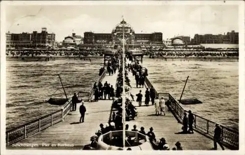 Ak Scheveningen Den Haag Südholland, Pier und Kurhaus