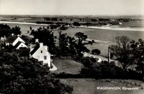 Ak Wageningen Gelderland Niederlande, Blick auf den Rhein