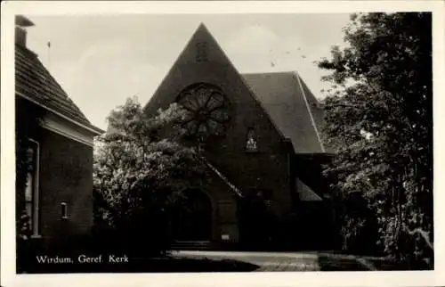 Ak Wirdum Groningen Niederlande, Kirche