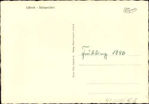 Ak Lübeck, Salzspeicher