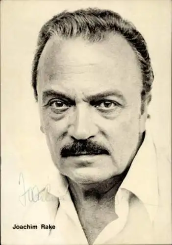 Ak Schauspieler Joachim Rake, Portrait, Autogramm