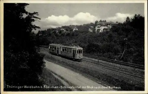 Ak Rödichen Schnepfenthal Waltershausen in Thüringen, Thüringer Waldbahn, Kurhaus