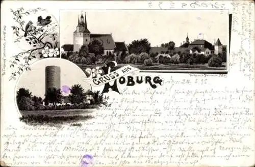 Vorläufer Litho Coburg in Oberfranken, Gesamtansicht, Turm