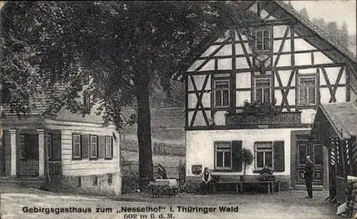 Ak Nesselhof Floh Seligenthal in Thüringen, Gebirgsgasthaus zum Nesselhof