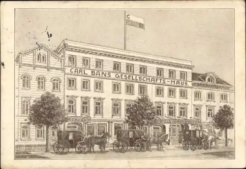 Ak Hamburg Mitte St. Georg, Hotel und Gesellschaftshaus Carl Bans, Besenbinderhof 10-11