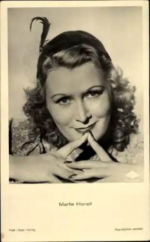 Ak Schauspielerin Marte Harell, Portrait