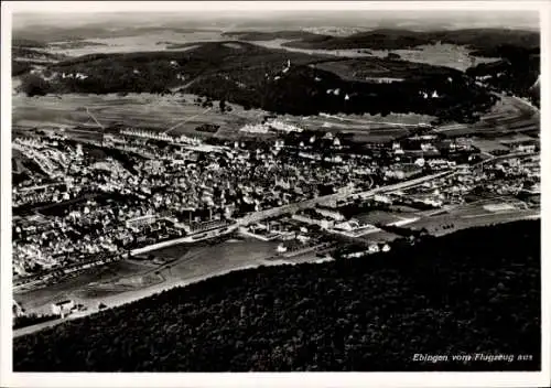 Ak Ebingen Albstadt in Württemberg, Fliegeraufnahme