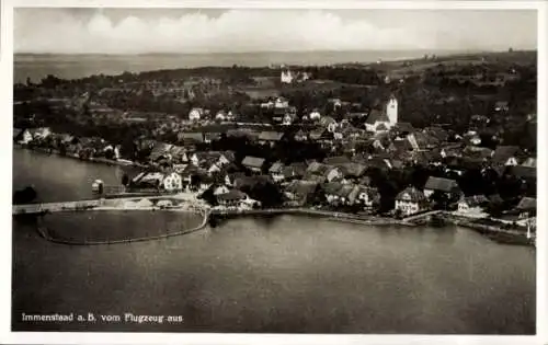 Ak Immenstaad am Bodensee, Fliegeraufnahme