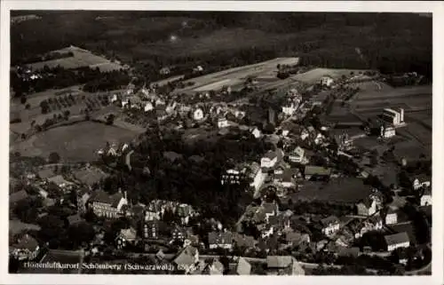 Ak Schömberg im Nordschwarzwald Kreis Calw, Fliegeraufnahme