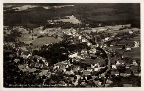 Ak Schömberg im Nordschwarzwald Kreis Calw, Fliegeraufnahme