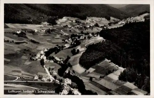 Ak Tonbach Baiersbronn im Schwarzwald, Fliegeraufnahme