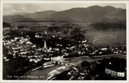 Ak Bad Tölz in Oberbayern, Fliegeraufnahme