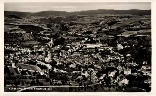 Ak Kusel in der Pfalz, Fliegeraufnahme