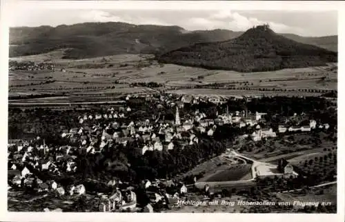 Ak Hechingen im Zollernalbkreis, Burg Hohenzollern, Fliegeraufnahme