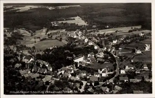 Ak Schönberg Seelbach im Schwarzwald Baden, Luftaufnahme