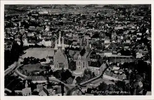 Ak Erfurt in Thüringen, Fliegeraufnahme