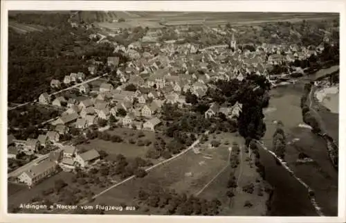 Ak Aldingen in Württemberg, Fliegeraufnahme