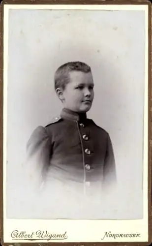 CdV Nordhausen, Junge in Uniform, Porträt