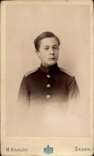 CdV Sagan, Junge in Uniform, Portrait