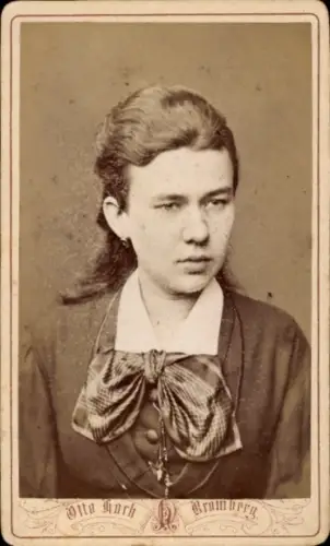 CdV Bydgoszcz Bromberg Westpreußen, Porträt einer jungen Frau