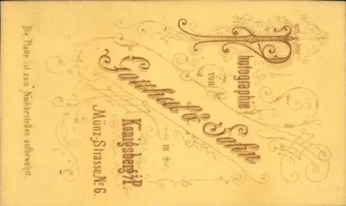 CdV Kaliningrad Königsberg Ostpreußen, Porträt einer jungen Frau