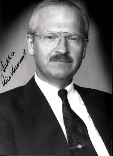 Foto Portrait Lothar Ruschmeier, Ober-Bürgermeister Köln, Autogramm