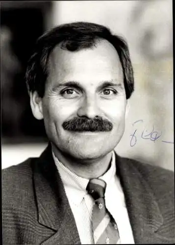 Foto Friedrich Linden, Oberbürgermeister von Aachen, Portrait, Autogramm