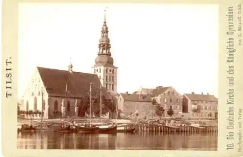 Foto Sowjetsk Tilsit Ostpreußen, Deutsche Kirche, Königliches Gymnasium, 1889