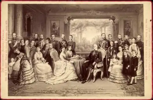 Foto Deutsche Kaiser-Familie, Kaiser Wilhelm I., Augusta von Sachsen-Weimar-Eisenach, 1878