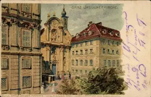 Künstler Litho Scholz, Graz Steiermark, Ursulinerkirche