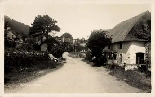 Ak Porlock Weir Somerset England, Straßenansicht