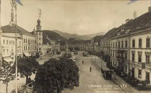 Foto Ak Leoben Steiermark, Partie am Hauptplatz