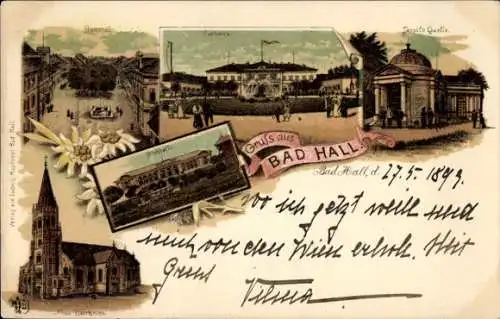 Litho Bad Hall Oberösterreich, Stadthalle, Kurhaus