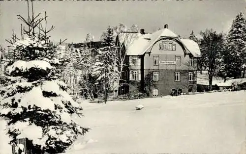 Ak Braunlage im Oberharz, Winter in  Haus Irmgard