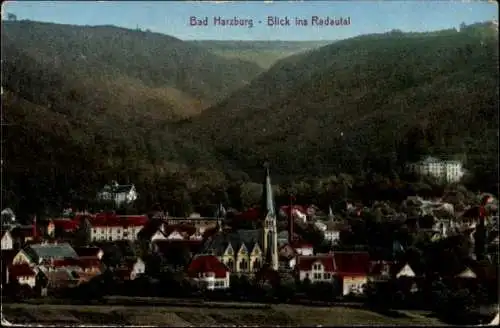 Ak Bad Harzburg am Harz, Blick ins Radautal