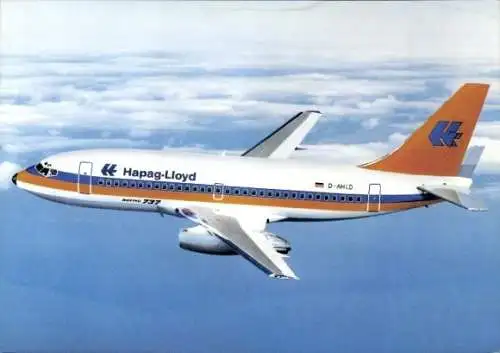 Ak Passagierflugzeug Boeing 737 200 der Hapag Lloyd, D-AHLD