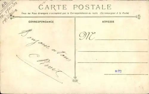 Ak Französisches Kriegsschiff, Vérité, Cuirassé à Tourelles, Marine Militaire Francaise