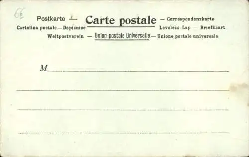 Litho Dänisches Kriegsschiff, Helgoland